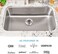 SinkShroom Kitchen Revolutionary Clog-Free Stainless Steel Sink Strainer (Black