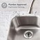 SinkShroom Kitchen Revolutionary Clog-Free Stainless Steel Sink Strainer (Black