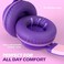 AILIHEN C8 Girls Headphones, On-Ear Headphones Wired with Microphone and Volume Control Foldable Corded Stereo 3.5mm Headset for Girls School Chromebook Laptop Computer PC Tablets Travel (Purple Pink