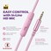 AILIHEN C8 Girls Headphones, On-Ear Headphones Wired with Microphone and Volume Control Foldable Corded Stereo 3.5mm Headset for Girls School Chromebook Laptop Computer PC Tablets Travel (Purple Pink