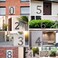 Jerrybaby 5 Inch House Numbers for Outside-Cast Iron Metal Home Address Number/Heavy DutySturdy Unique Hammered Look/Number 4