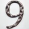 Jerrybaby 5 Inch House Numbers for Outside-Cast Iron Metal Home Address Number/Heavy DutySturdy Unique Hammered Look/Number 9