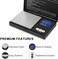 Fuzion (1000 0.1g- Digital Pocket Scale, High Accuracy within 1000g/0.1g, Personal Nutrition Scale with LCD Back-Lit Display, Portable travel scale for Food, Medicine, Jewellery(Battery Included