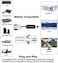محول Dingsun من S-Video إلى HDMI، ومحول Dingsun AV المركب RCA وS-Video إلى HDMI يدعم دقة 1080p لأجهزة PS One وPS2 وPS3 وNintendo 64 وWII وWII U ومشغلات DVD/DVR/VHS القديمة