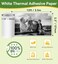ورق طباعة صور لاصق صغير من Fimax، 6 لفات، ورق طباعة حراري أبيض ذاتي اللصق 57 × 30 مم لطابعة PeriPage A6، ورق طباعة حراري محمول Vretti TP6S للملاحظات الدراسية والصور