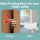 BYETOO [2019 Upgrade] 4 Pcs Finger Pinch Guard,Baby Proof Door Stopper,Protect Child Fingers with Soft Foam Guard,Prevent Finger Pinch Injuries,Slamming Door,Child or Pet from Getting Locked in Room