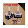Twidec /3Pcs Heavy Duty Rocker Momentary Toggle Switch 20A 125V SPDT 3 Position 3 Pin (ON-Off-(ONSwitch with Metal Bat Waterproof Boot Cap Cover Ten-123