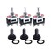 Twidec /3Pcs Heavy Duty Rocker Momentary Toggle Switch 20A 125V SPDT 3 Position 3 Pin (ON-Off-(ONSwitch with Metal Bat Waterproof Boot Cap Cover Ten-123