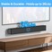 طقم تثبيت جداري من tiebutie WB-120 متوافق مع مكبر الصوت Bose Solo 5، مزود بمسامير ومثبتات جدارية، لون أسود