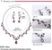 LILIE&amp;WHITE LILIEWHITE Clear Crystal and Cubic Zircon Necklace and Earrings Jewelry Set for Women Wedding Accessories