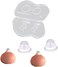 Finever uckers Silicone Corrector for Flat Inverted for Breastfeeding Mother or Women with Clear Case 1Pair
