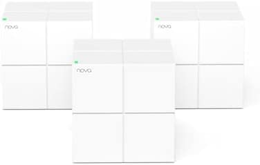 Tenda Nova Mesh WiFi System MW6 - Covers up to 6000 sq.ft - AC1200 Whole Home WiFi Mesh System - Gigabit Dual-Band Mesh Network for 90 Devices - Replaces Wireless Router and WiFi Extender - 3-Pack