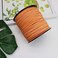 Pamir Tong Faux Leather Cord for Jewelry Making 100 Yards 2.6mm Thin Suede String Rope Orange Bracelet Cords DIY Crafts String for Necklace-Dream Catcher Supplies-Hat- Walking Stick