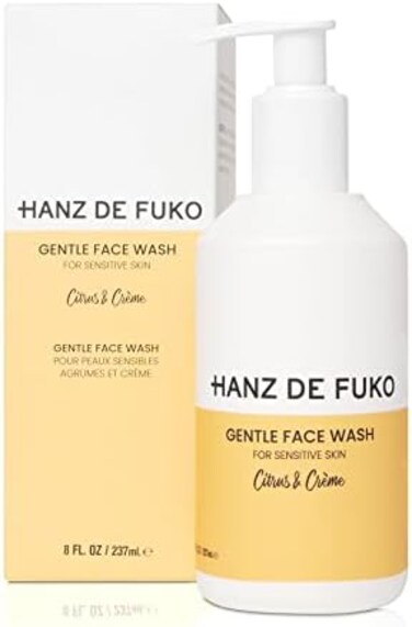 Hanz de Fuko CitrusCreme Gentle Face Wash &ndash; Premium Facial Cleanser for Sensitive Skin &ndash; Hypoallergenic &ndash; Sulfate and Paraben Free &ndash; 237ml