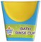 Mighty Clean Baby Shampoo Rinse CupBaby Bath Rinser Pail to Wash Hair and Wash Out Shampoo by Protecting Infant Eyes - Kids Bathing Without TEARS