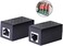 محول CERRXIAN RJ45 أنثى إلى أنثى لحماية شبكة إيثرنت من زيادة التيار الكهربائي، جهاز حماية خارجي، محول تمديد (عبوة من قطعتين)…