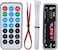 fosa DC 5V/12V Bluetooth 5.0 Audio Decoder Board Audio Module USB AUX SD FM Radio Lossless MP3/WMA/WAV/FLAC/APE Decoder Board Module, Colors Screen Display(Black