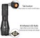 Souyos IR Illuminator Flashlight,LED 850nm Infrared Flashlight,Adjustable Focus Night Vision Torch Light for Hunting Varmint Coyote Hog Fox (Infrared Flashlight