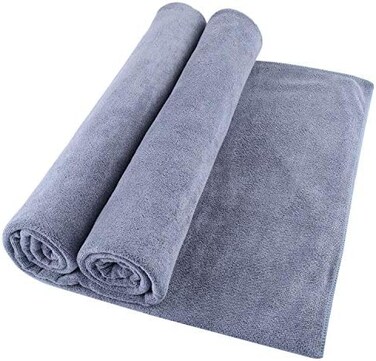 Mars wings Microfiber Bath Towel Bath Sheets 2 Pack (32 x 71 InchOversized Extra Large Super Absorbent Quick Fast Drying Soft Eco-Friendly Towels for Body Bathroom Travel (2PCS Grey