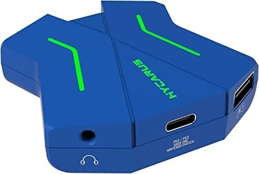 محول لوحة المفاتيح والماوس HYCARUS Xim Apex لأجهزة Xbox One و PS4 و Nintendo Switch - منفذ USB من النوع C، منفذ إضافي