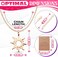Clavicle Necklace with Blessing Gift Card - Dainty Gold Necklace Sun Feather Necklace for Women - Pendant Necklace Silver Dainty Necklace Layered Choker Necklace - Cute Necklace for Women with Charm