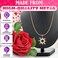 Clavicle Necklace with Blessing Gift Card - Dainty Gold Necklace Sun Feather Necklace for Women - Pendant Necklace Silver Dainty Necklace Layered Choker Necklace - Cute Necklace for Women with Charm