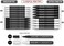 TOOLI-ART 21 Black And White Acrylic Paint Pens Markers Set 0.7mm Extra Fine And 3.0mm Medium Tip For Rocks,Canvas,Most Surfaces. Non Toxic, Quick Dry