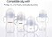 GOLOHO Baby Bottle Handles for Philips Avent Natural Baby Feeding Bottles, 2 Count