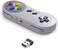SAFFUN iNNEXT 2 Pack 2.4 GHz Wireless USB Controller Compatible with Super Famicom Games, iNNEXT SNES Retro USB PC Super Classic Controller for Windows PC MAC Linux Genesis Raspberry Pi Retropie (Mult