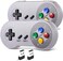 SAFFUN iNNEXT 2 Pack 2.4 GHz Wireless USB Controller Compatible with Super Famicom Games, iNNEXT SNES Retro USB PC Super Classic Controller for Windows PC MAC Linux Genesis Raspberry Pi Retropie (Mult