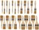 Pro Grade - Chip Paint Brushes - 24 Piece Variety Chip Brush Set