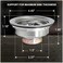 Highcraft 9733-2 Kitchen Sink (3-1/2 InchStainless Steel Drain Assembly With Strainer Basket-and Rubber Stopper, Pack of 2, 3.5