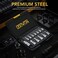 LEXIVON HEX Bit Socket Set, Premium S2 Alloy Steel13-Piece SAE 5/64" - 9/16" SetEnhanced Storage Case (LX-142