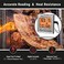 مقياس حرارة رقمي للحوم من ThermoPro TP16S للطهي والشواء، مقياس حرارة طعام الشواء مع إضاءة خلفية ومؤقت مطبخ، مقياس حرارة مسبار للشواية مناسب للمدخنة والشواية والفرن وأدوات الطهي