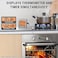 مقياس حرارة رقمي للحوم من ThermoPro TP16S للطهي والشواء، مقياس حرارة طعام الشواء مع إضاءة خلفية ومؤقت مطبخ، مقياس حرارة مسبار للشواية مناسب للمدخنة والشواية والفرن وأدوات الطهي