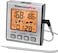 مقياس حرارة رقمي للحوم من ThermoPro TP16S للطهي والشواء، مقياس حرارة طعام الشواء مع إضاءة خلفية ومؤقت مطبخ، مقياس حرارة مسبار للشواية مناسب للمدخنة والشواية والفرن وأدوات الطهي