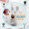 WINONLY Home Security Door Reinforcement Lock - Upgraded Safety Childproof Door Locks Hardware for Inward Swinging Door, Extra Night Add a Lock Inside Withstands 800lbs Deadbolt Latch, Guard Bedroom P