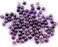 Cmidy Natural Stone Beads 100pcs 8mm Amethyst Round Genuine Real Stone Beading Loose Gemstone Hole Size 1mm DIY Charm Smooth Beads for Bracelet Necklace Earrings Jewelry Making (Amethyst