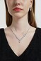 Ruzzykea CZ Rhinestone Necklace Earrings Wedding Jewelry Set For Bride Bridesmaid Prom Evening Party Homecoming