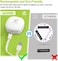 AUVON Rechargeable Battery Night Light, Mini with Motion Sensor, Warm White LED Stick-On Closet Light with Dusk to Dawn Sensor, Adjustable Brightness for Wall, Stairs, Hallway, Cabinet (2 Pack