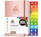 Clever Fox Daily Planner &ndash; Undated Planning Notebook with Hourly ScheduleTo-Do List &ndash; Personal Day TaskWork Organizer, 6 Months (Rose Gold