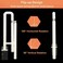 RELIANCER Foldable Toilet Grab Bar 304 Stainless Steel Medical Safety Shower Handrails Anti Slip Bathroom Seat Support Bar Flip-Up Bathtub Grab Arm Bar Hand Grips for Disabled Elderly Handicap Pregnan