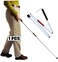 Mybow Folding Cane Blind Stick Walking Cane White for The Blind Person Visually Impaired Gadgets Collapsible Cane Mobility Stick Telescoping Canes Accessories for Blind Women Men Gifts (49 inch
