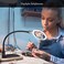 Brightech LightView Pro Flex 2-in-1 Magnifying Glass LED Lamp - Lighted Magnifier with StandClamp - for Desk, Sewing, Table - Bright Light for Reading, Crafts - 2.25x Magnification