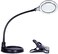 Brightech LightView Pro Flex 2-in-1 Magnifying Glass LED Lamp - Lighted Magnifier with StandClamp - for Desk, Sewing, Table - Bright Light for Reading, Crafts - 2.25x Magnification