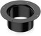 Hon&amp;Guan HonGuan Duct Connector Flange 6 Inch, Plastic 6 Inch Dust Collection Fittings Dryer Vent Connector Flange For Heating Cooling Ventilation System, Black.