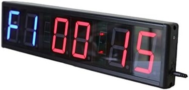 ساعة ليدجيتال كبيرة الحجم للتمارين الرياضية، مقاس 20 × 4.7 بوصة، تعمل بجهاز تحكم عن بعد