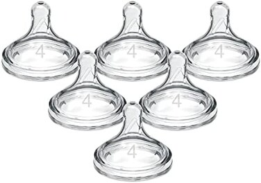 Dr. Brown's OptionsWide-Neck Baby Bottle, Level 4 (9 Months, 6 Count