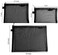 Topfinder Clear Cosmetic Bags Zip Makeup Mesh Bags Pencil Case Pouch Travel Toiletry Kit Set Storage Case (Black