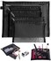 Topfinder Clear Cosmetic Bags Zip Makeup Mesh Bags Pencil Case Pouch Travel Toiletry Kit Set Storage Case (Black